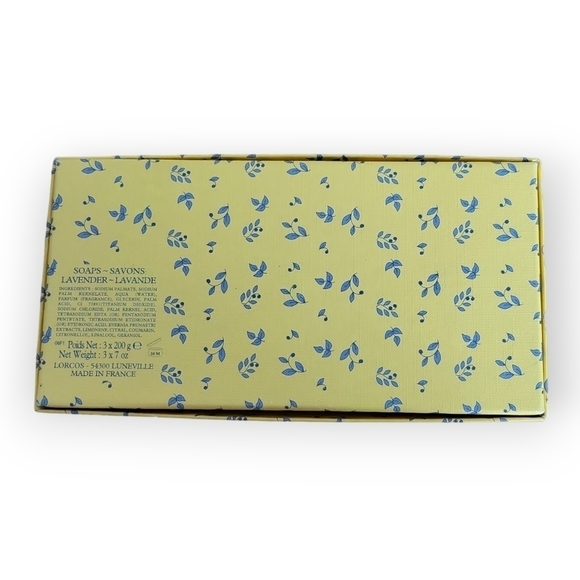 Lorcos French Lavender Soaps Set of 3 Soaps NIB - Picture 7 of 9